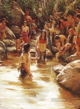 Religious Painting - waters of mormon Catholic Christian